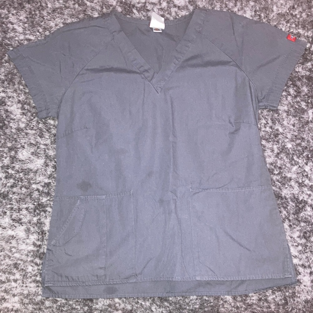 Dickies scrub shirt, color gray, woman’s size medium(could probably fit large)